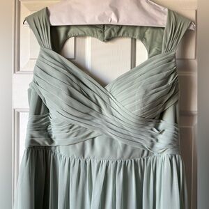 AZAZIE Agave A-Line Sweetheart Chiffon Bridesmaid Dress WITH POCKETS